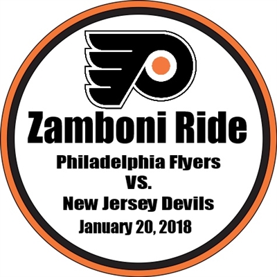 Philadelphia Flyers - Zamboni Ride and Two Game Tickets - January 20, 2018 vs. New Jersey Devils